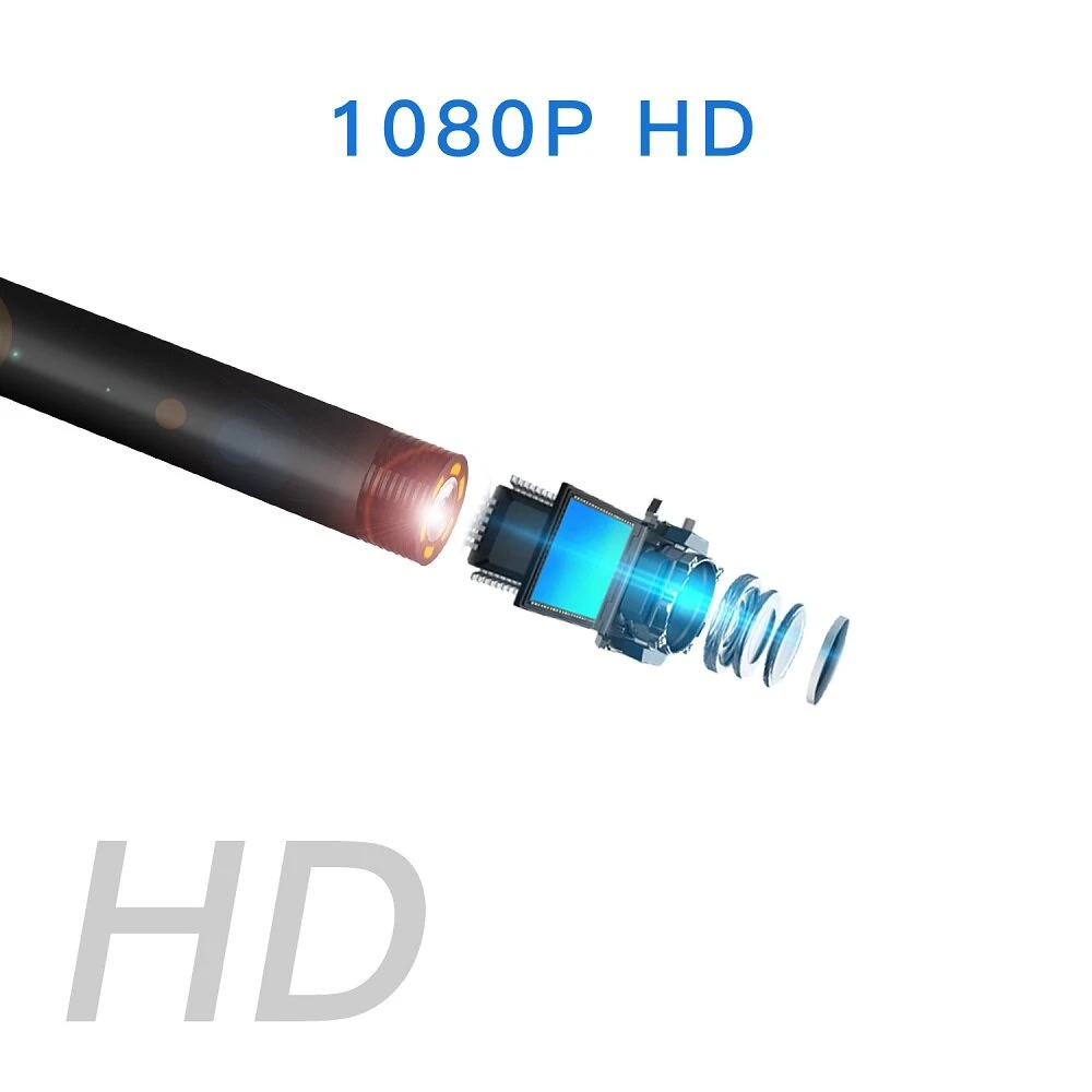 8mm 1080P HD Borescope Camera | 4.3 IPS Screen | Waterproof Hard Wire for Automotive & Industrial - Image 4