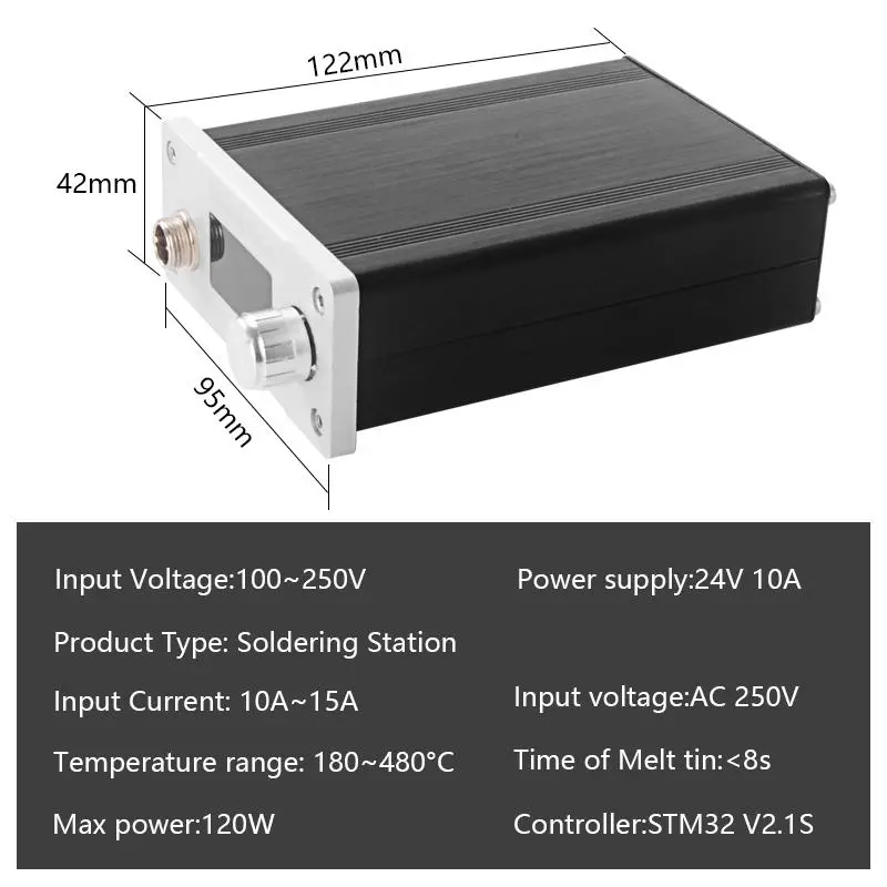 STC T12 OLED Soldering Station - Quick Heating Welding Iron 200-450°C 100-240V - Image 4