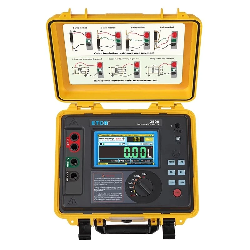 ETCR3500 High Voltage Insulation Resistance Tester | 0.5MΩ-2TΩ Megohmmeter - Image 2