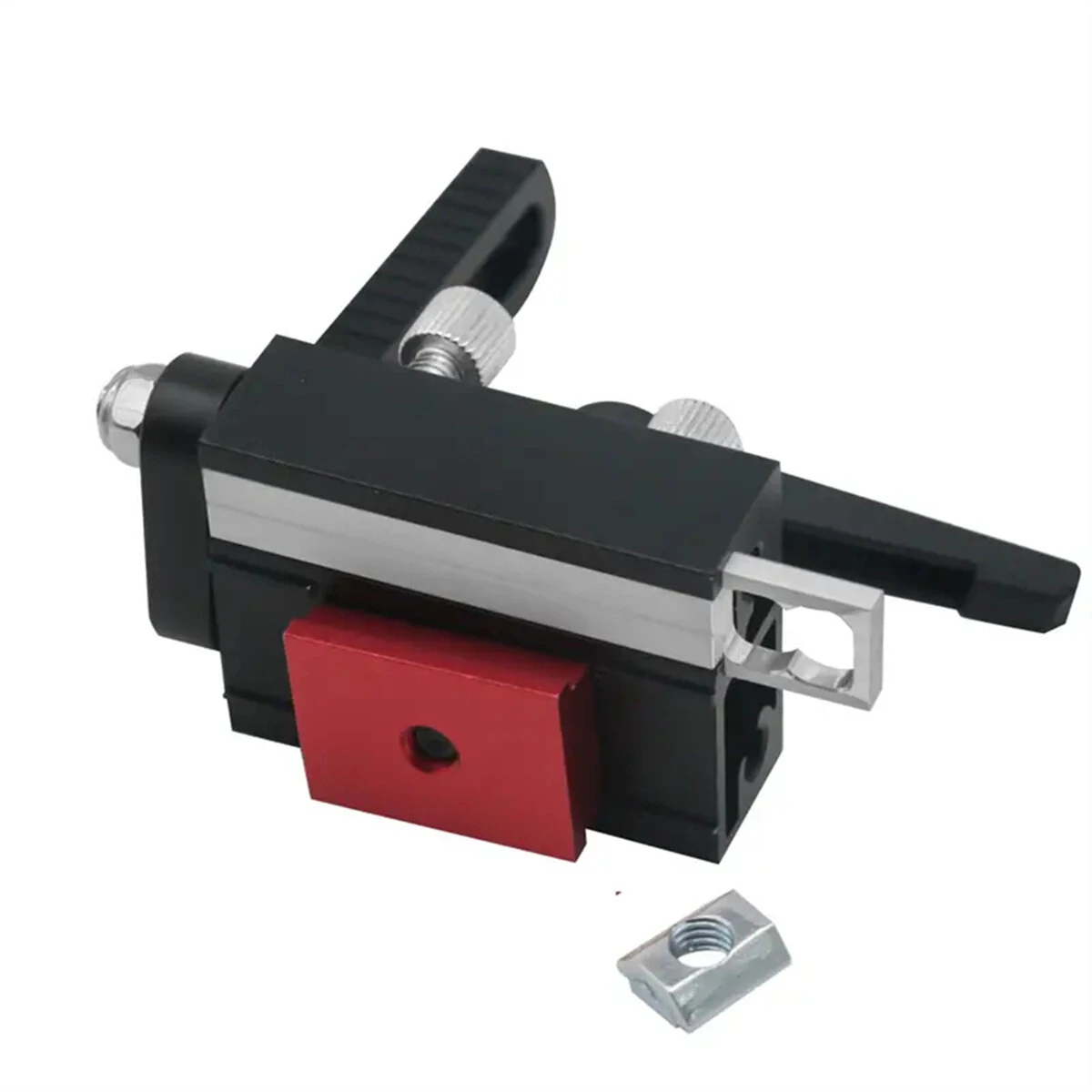 Adjustable Fence Flip Stop | Miter Track T-Slot Stop | Alloy Steel Length Limit Device - Image 4