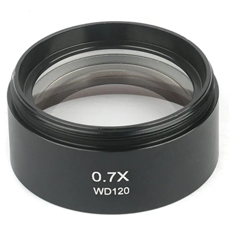 WD120 0.7X Barlow Lens | Trinocular Stereo Microscope Auxiliary Objective | 48mm Thread - Image 5