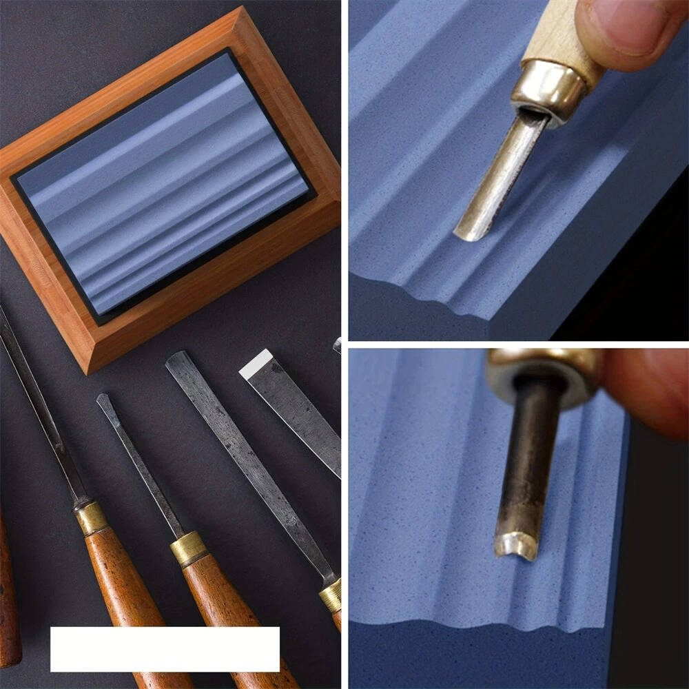 Wood Carving Sharpening Stone Kit - 400/1000 Grit Whetstone for Blades & Chisels - Image 5