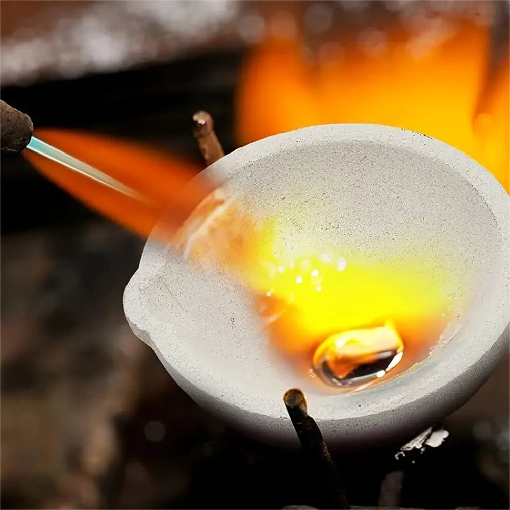 High Purity Graphite Crucible Kit - 7-Piece Set for Melting Gold Silver Copper - Image 3