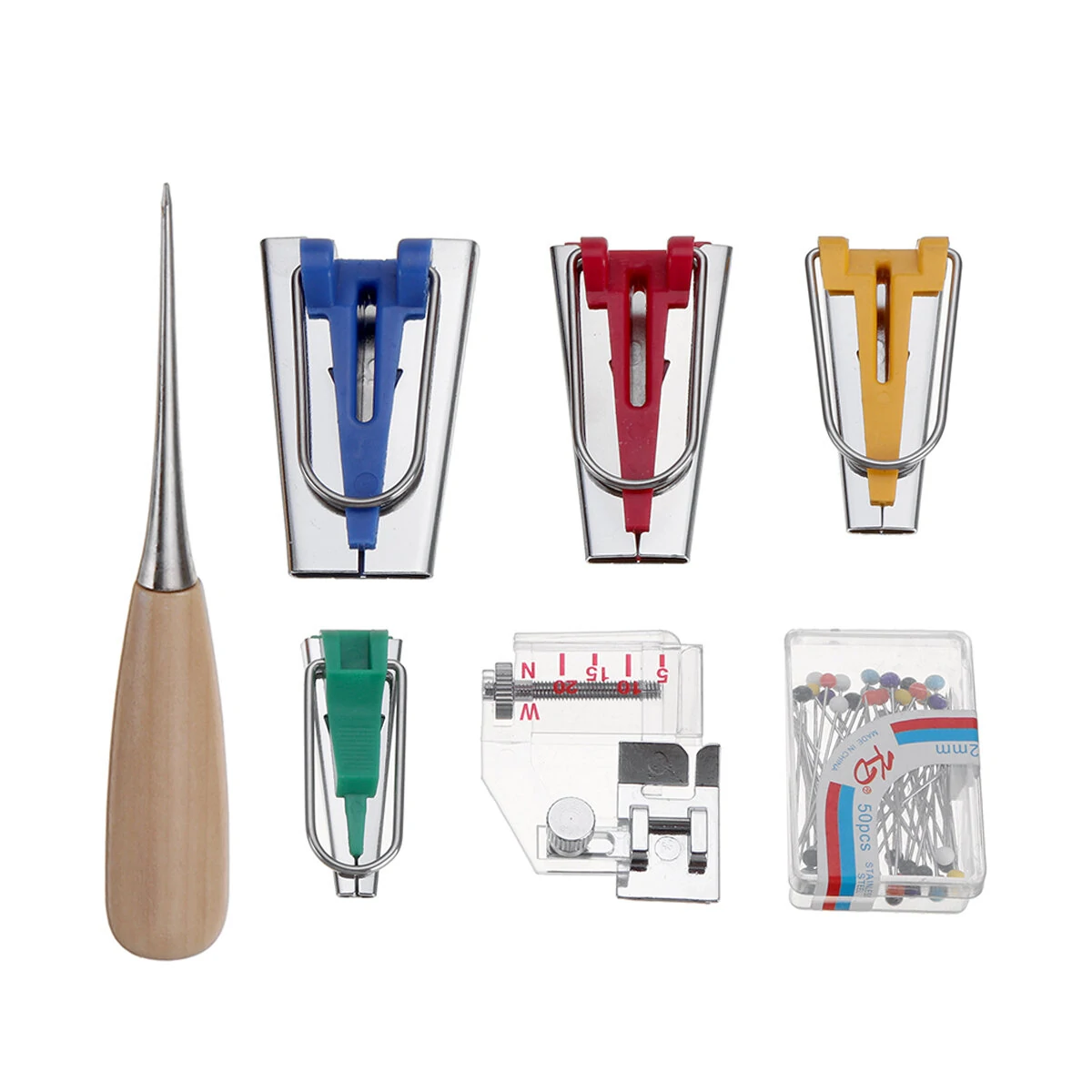 Singer Bias Tape Maker & Binding Foot Set | Quilting & Sewing Tool Kit - Image 2