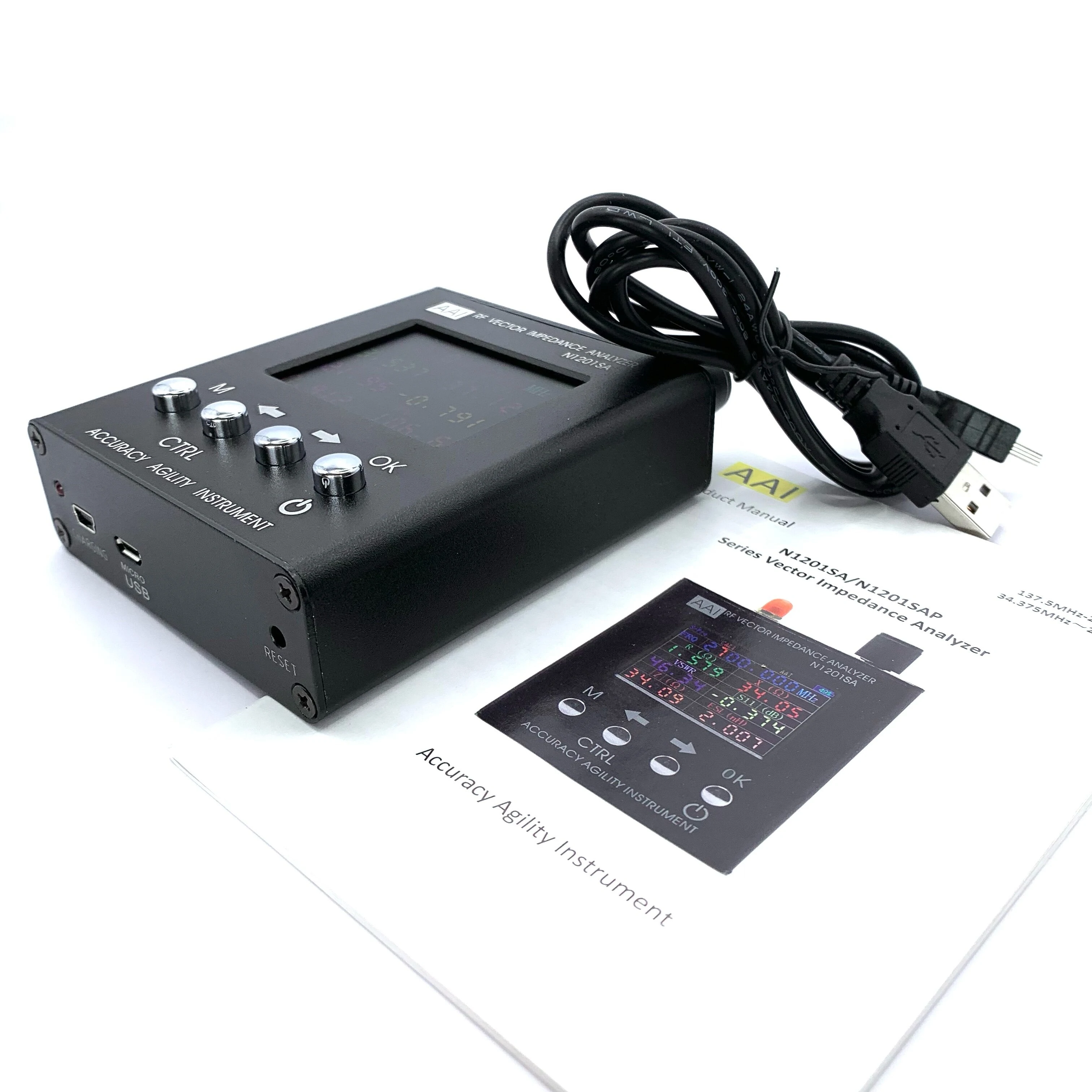 AAI N1201SA+ Antenna Analyzer | 34.375MHz-2.7GHz | SWR & Impedance Meter - Image 4