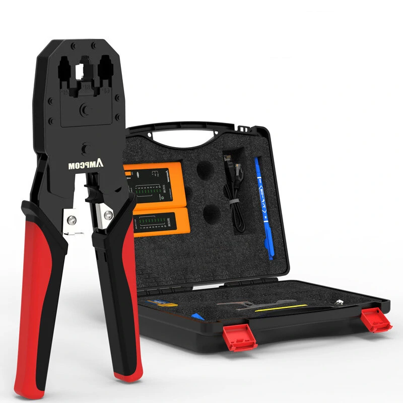 AMPCOM Network Cable Pliers Set - 8P6P Crimping Tool with Cable Tester - Image 5
