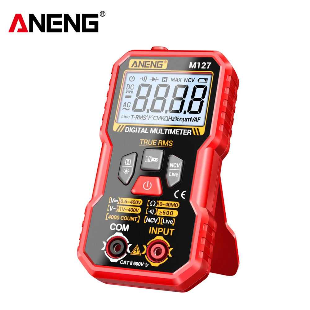 ANENG M127 Digital Multimeter | True RMS 4000 Counts | Auto-Ranging & Backlight - Image 3