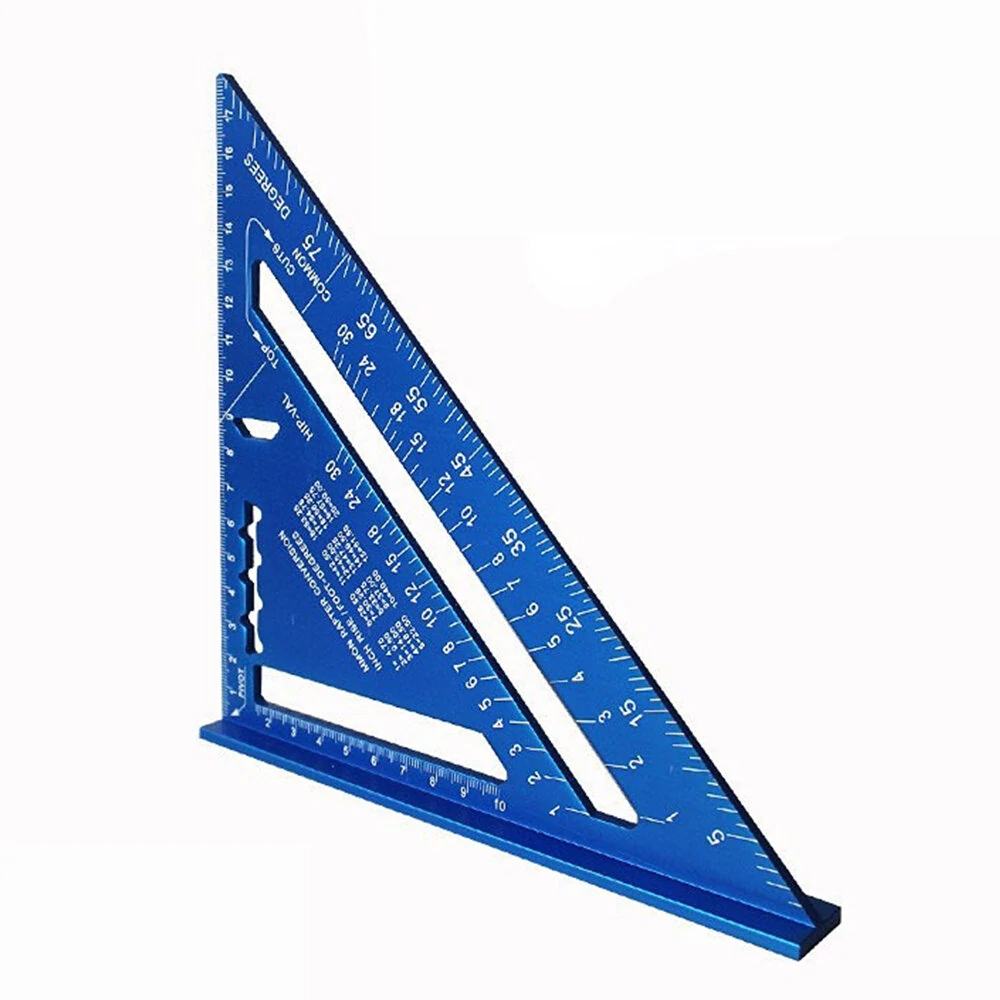 Triangle Ruler 7 Inch | Cast Aluminum Carpenter Set Square | Metric & Inch Woodworking Tool - Image 5