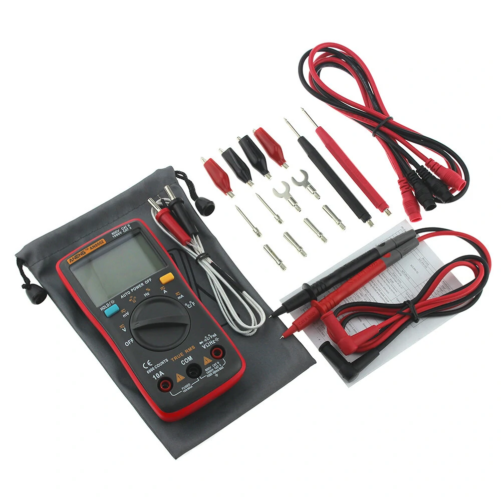 ANENG AN8002 True RMS Multimeter - 6000 Counts | AC/DC Voltage, Current, Temp - Image 2