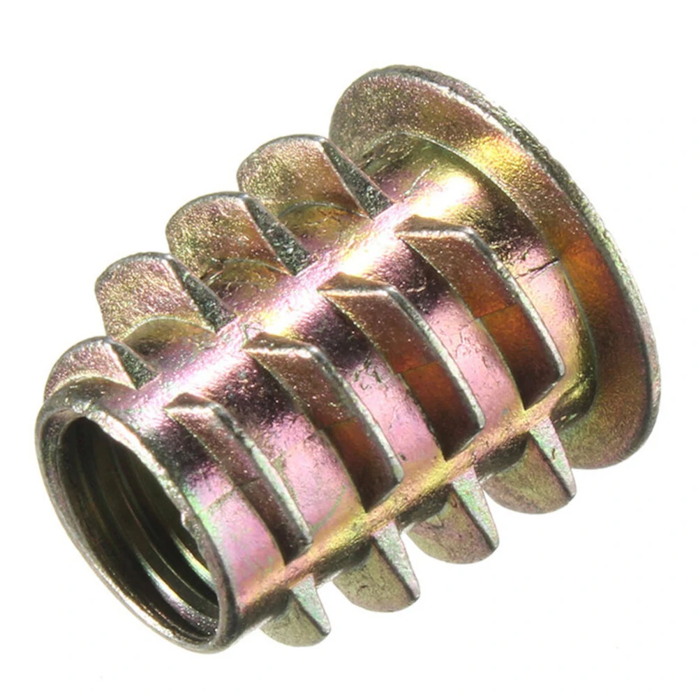 50Pcs M8 Zinc Alloy Furniture Screws | Hex Drive Head Nut Threaded Wood Insert - Image 3
