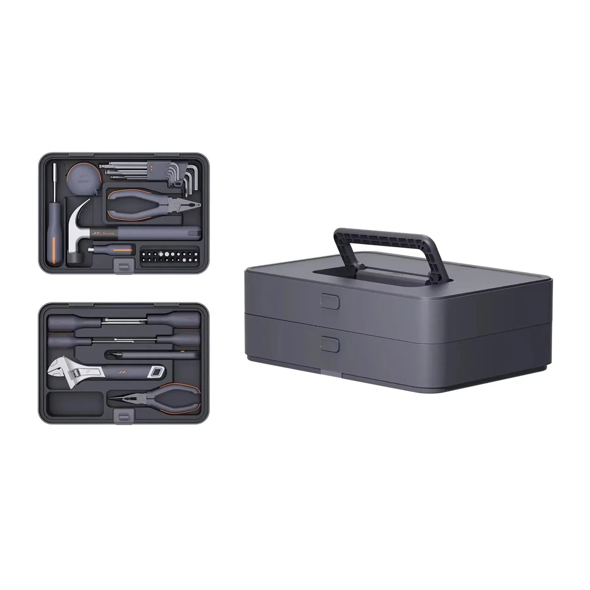 JIMIHOME X2-AB Home Combination Tool Box | Layered DIY & Repair Tools Kit - Image 2