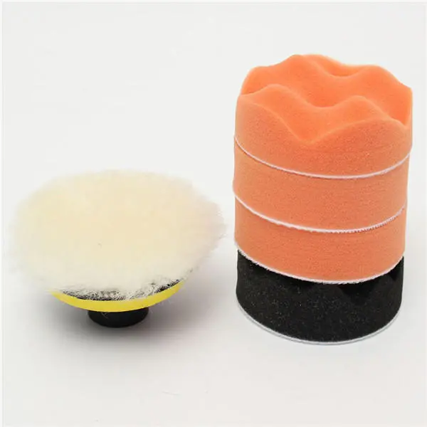 3 Inch 80mm Polishing Pad Kit - 7pcs with Drill Adapter for Car Polisher - Image 3
