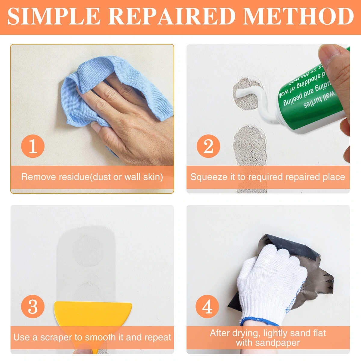 GOCHANGE Wall Repair Tools 2 Sets - Paint, Head & Scraper | Home Improvement - Image 5