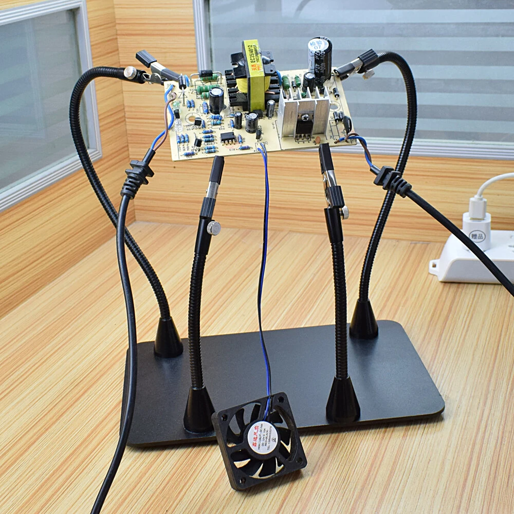 Newacalox Magnetic Soldering Third Hand | Flexible Arm PCB Holder & Iron Fixture - Image 3