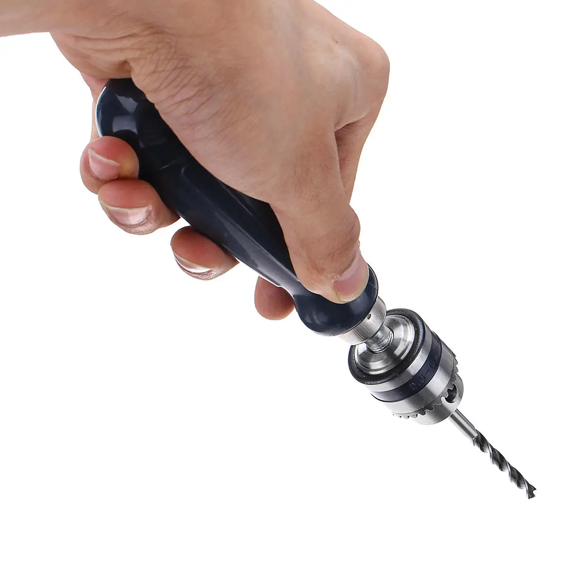 Aluminum Hand Drill - Keyless Chuck with Micro Twist Drill Bit - Image 3