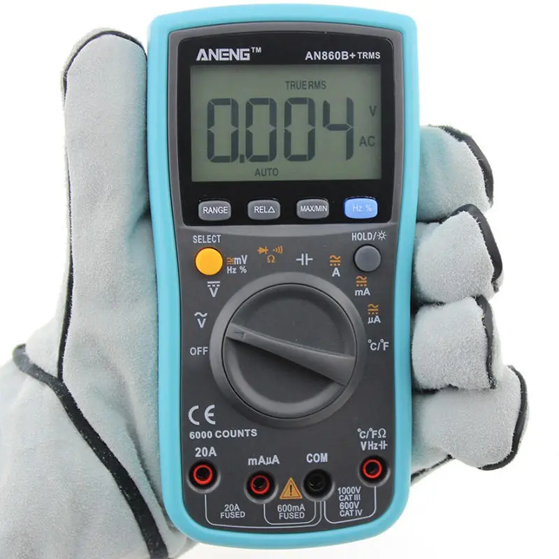 ANENG AN860B+ Digital Multimeter - AC/DC Voltage Current Resistance & Temperature Tester - Image 3