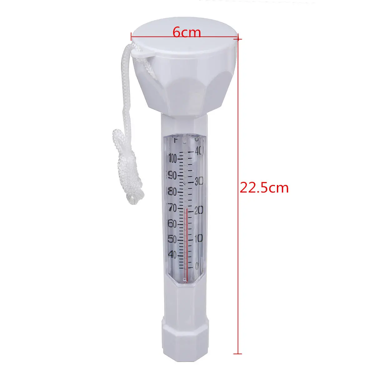 White Floating Pool Spa Thermometer - Water Temperature Gauge for Hot Tub - Image 4