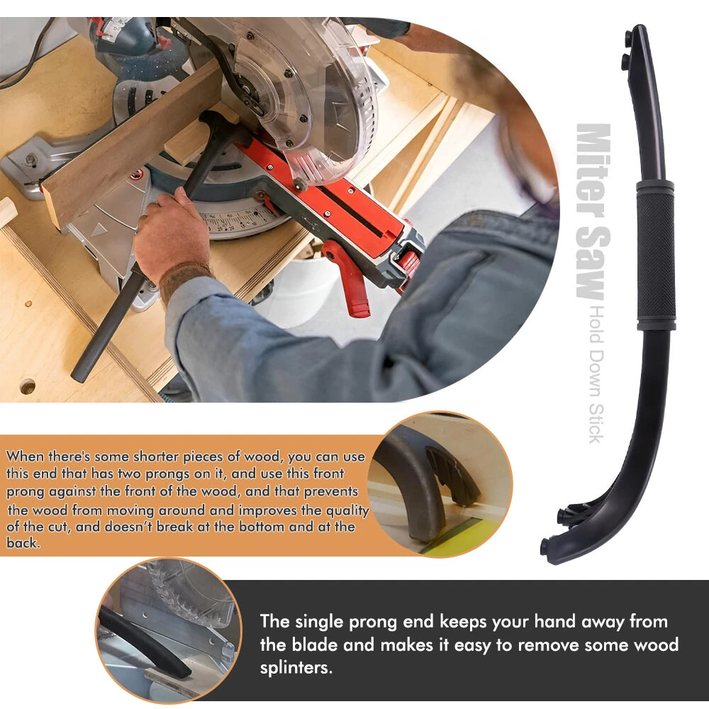 Miter Saw Hold Down Stick - 18 Inch Safety Tool with Rubber Grip & Feet - Image 5