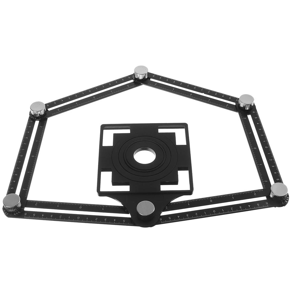 Six Fold Adjustable Ceramic Tile Hole Locator | Drill Guide Template Tool Ruler - Image 4