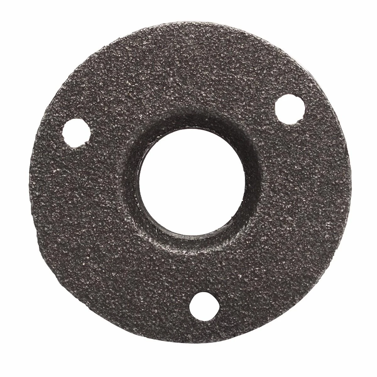 Black Malleable Iron Floor Flange - 3/4 Inch Threaded - 10pcs Wall Mount Pipe Fittings - Image 5