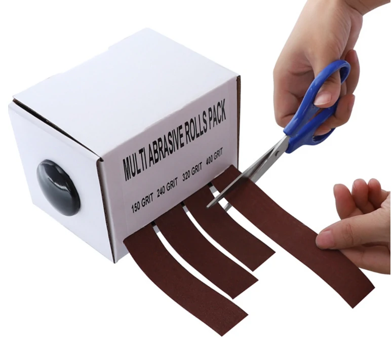 4pcs Drawable Sandpaper Roll with Dispenser | Abrasive Emery Cloth for Polishing - Image 4