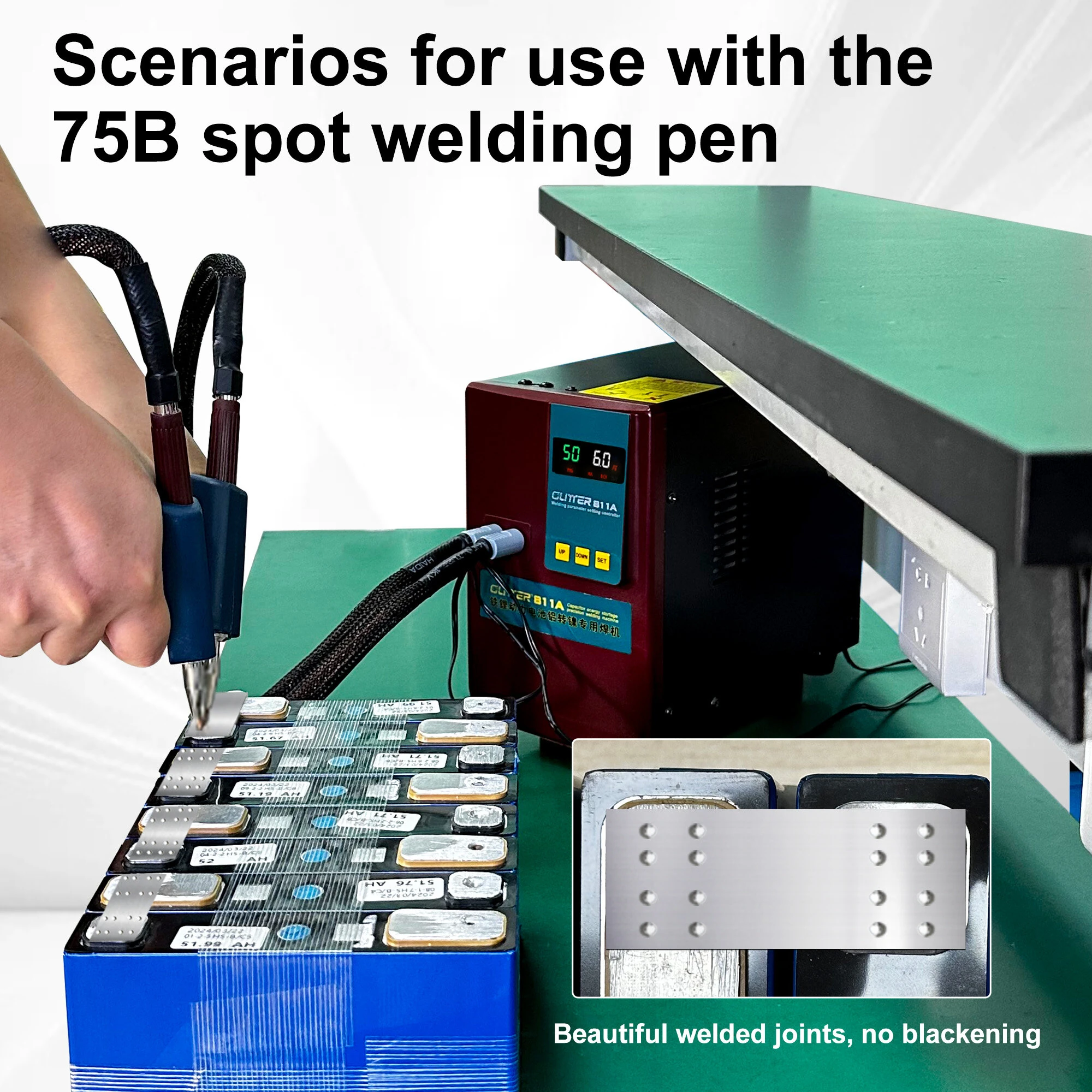 S-75B Spot Welding Pen | 58cm Length & 3mm Needle | 0.1-0.6mm Thickness - Image 3