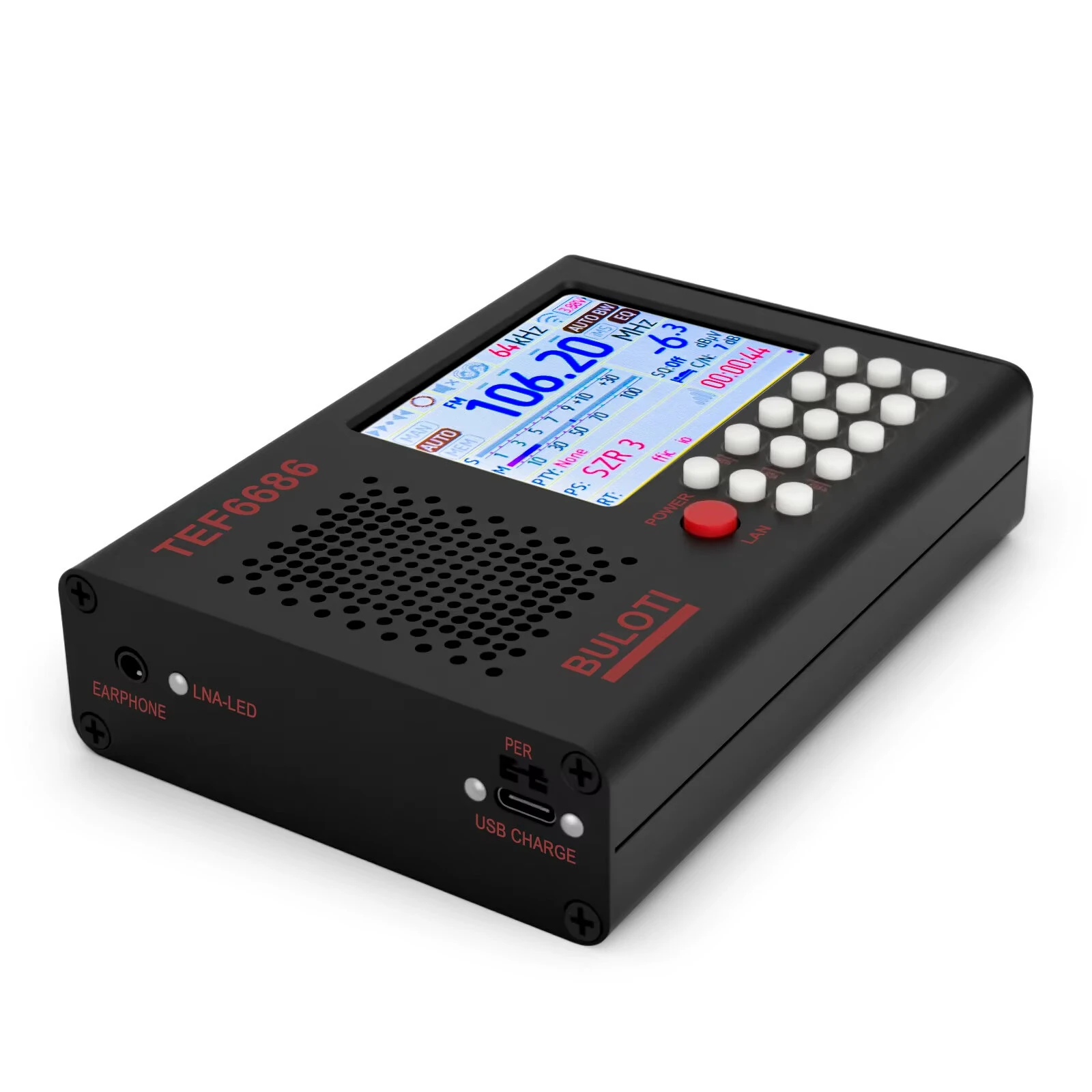 TEF6686 Full Band Radio DSP Receiver - FM AM Shortwave - 2.8 Inch LCD RDS - Image 3