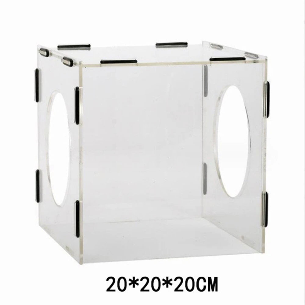 Clear Acrylic Grinding Dust Box 200x200x200mm | Transparent Easy Assembly | Polishing Buffing Engraving Dust Proof - Image 5