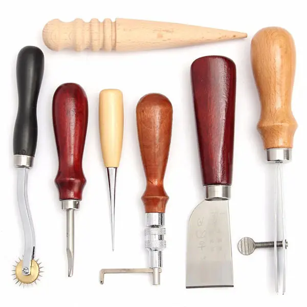 LeatherCraftool Hand Stitching Kit - 7pc Sewing Tools & Awl Set - Image 2