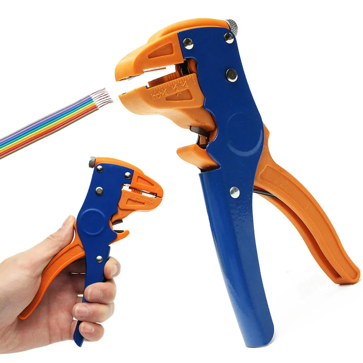 HS-700D 2-in-1 Automatic Wire Stripper & Cutter | 0.25-6mm² | Crimping Tool - Image 3