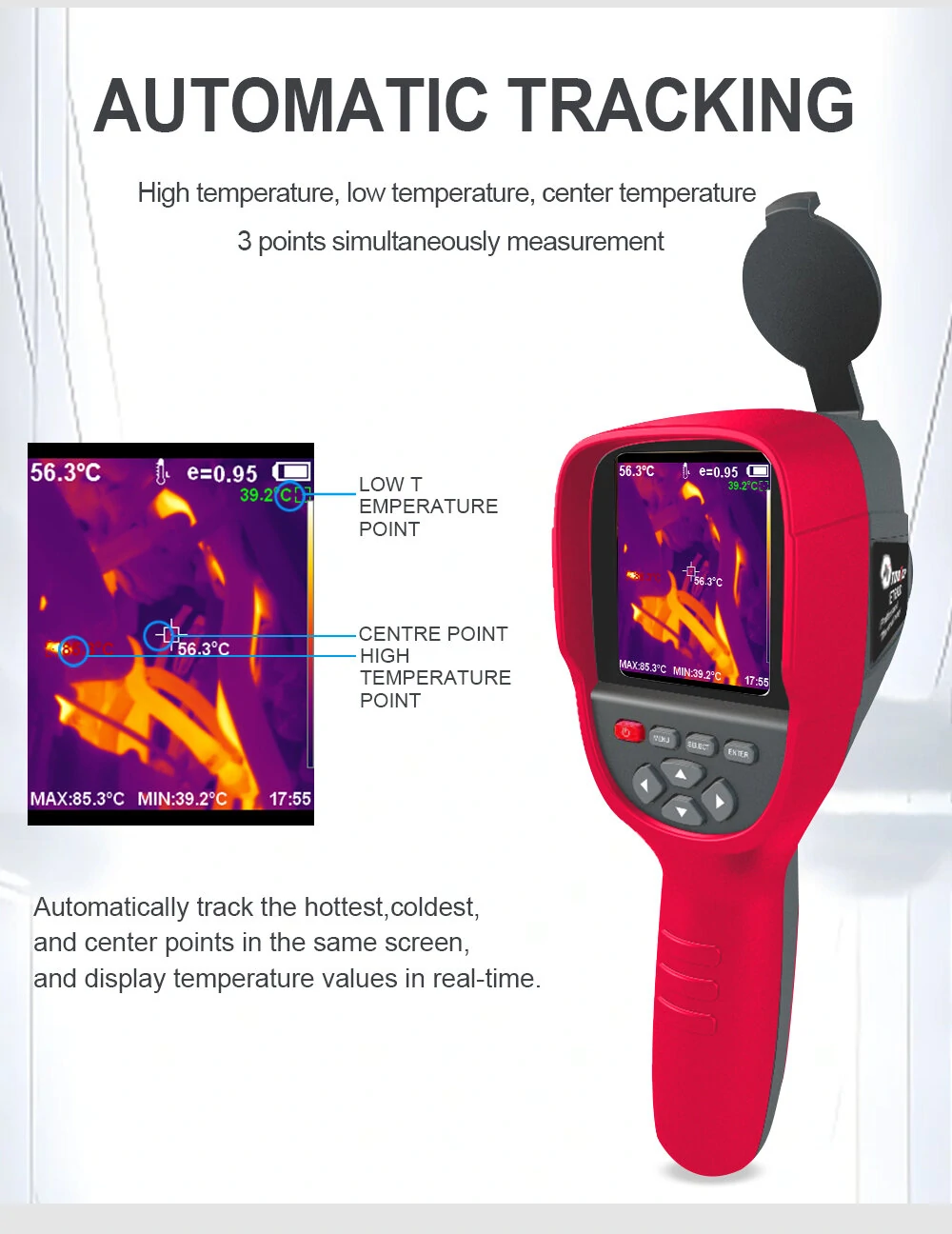 AV TOOLTOP ET692C Thermal Imager | 256x192 IR Resolution -20° to 550°C | 3.2 Inch Screen High Sensitivity - Image 5