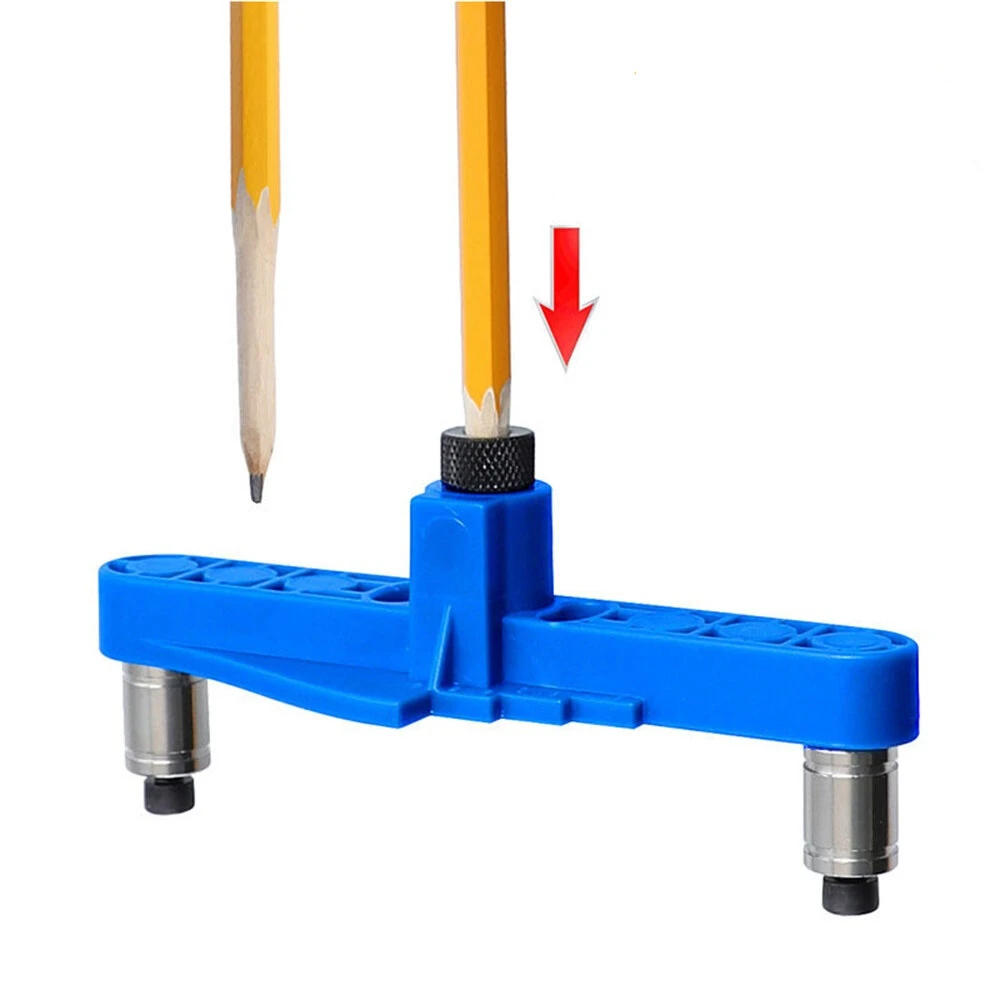 Two-In-One Straight Hole Drilling Locator | Self-Centering Scriber Tool for Woodworking - Image 3