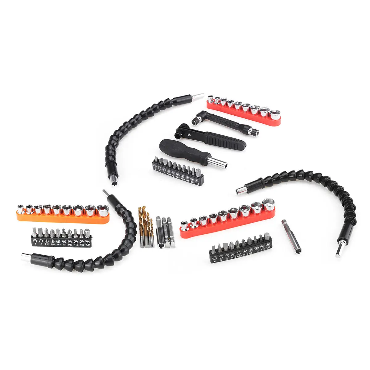 21-27pcs Drill Bits Set with Flexible Shaft | Drill Attachment Tool Kit - Image 2