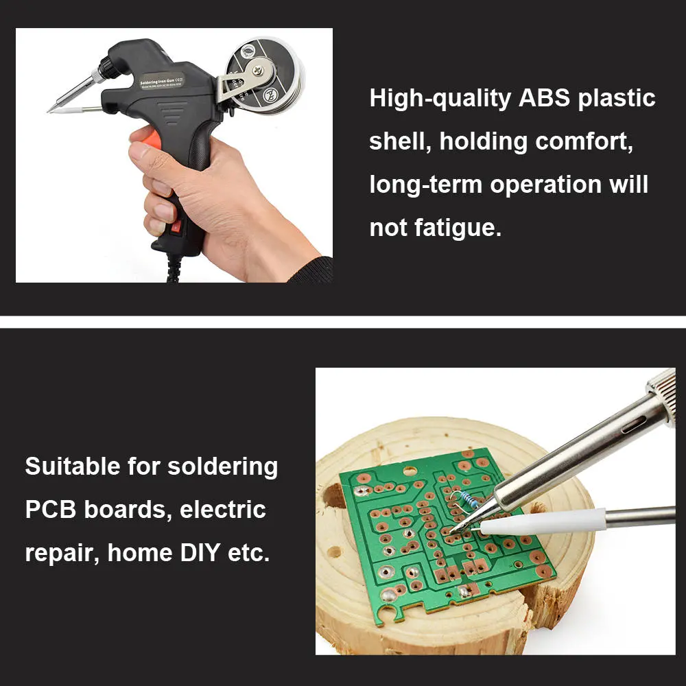 NEWACALOX 50W Electric Solder Iron Kit - Auto Feed & Internal Heating - EU/US Plug - Image 5