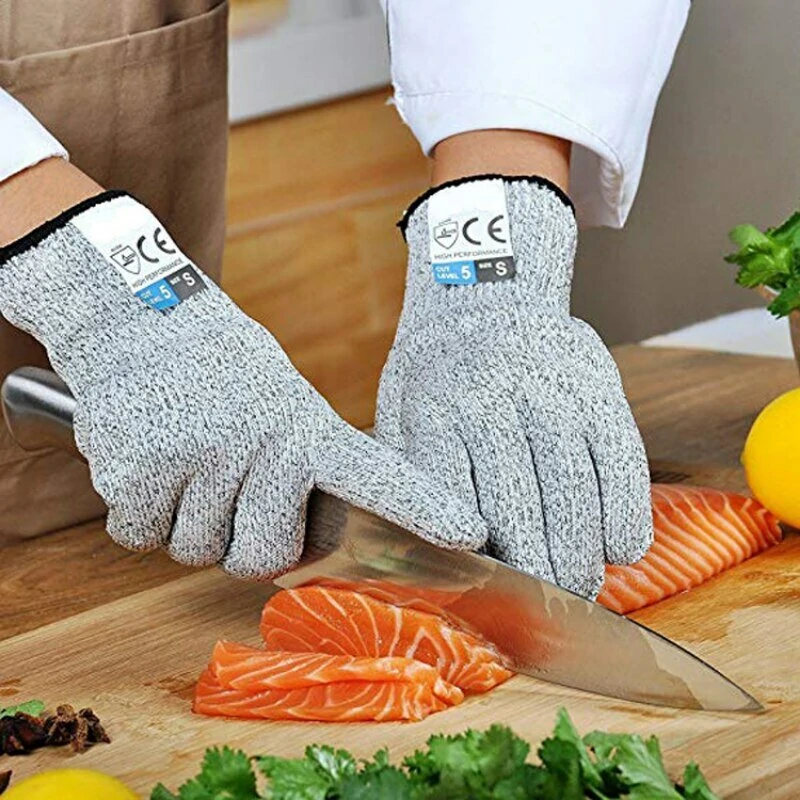 Cut Resistant Gloves Level 5 - Anti Cutting for Kitchen Meat, Woodworking, Mandolin Slicing - Image 3