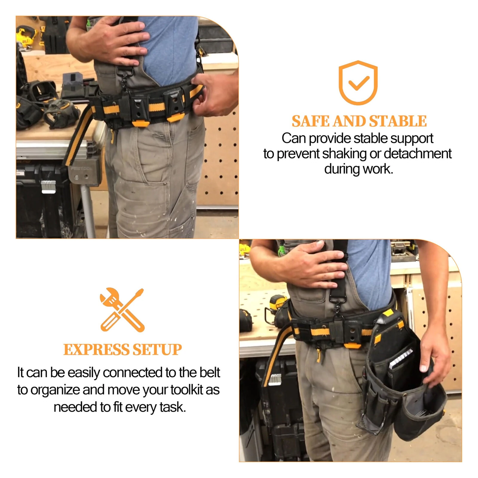 Tool Belt Clip for TOU-CT Models | Quick Release Design - Strong Plastic Material - Image 3