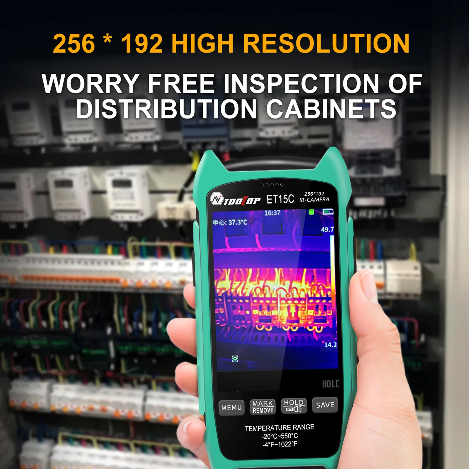AV TOOLTOP ET15C Thermal Imager | 256x192 High Res -20°C to 550°C | 3.5 Portable Camera - Image 2