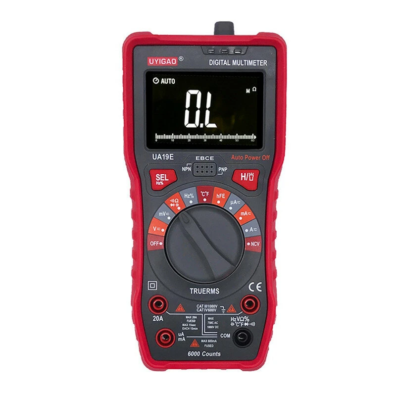 UYIGAO UA19E Handheld Multimeter - High-Precision Digital with 360° VR Screen & Analog Bar - Image 3