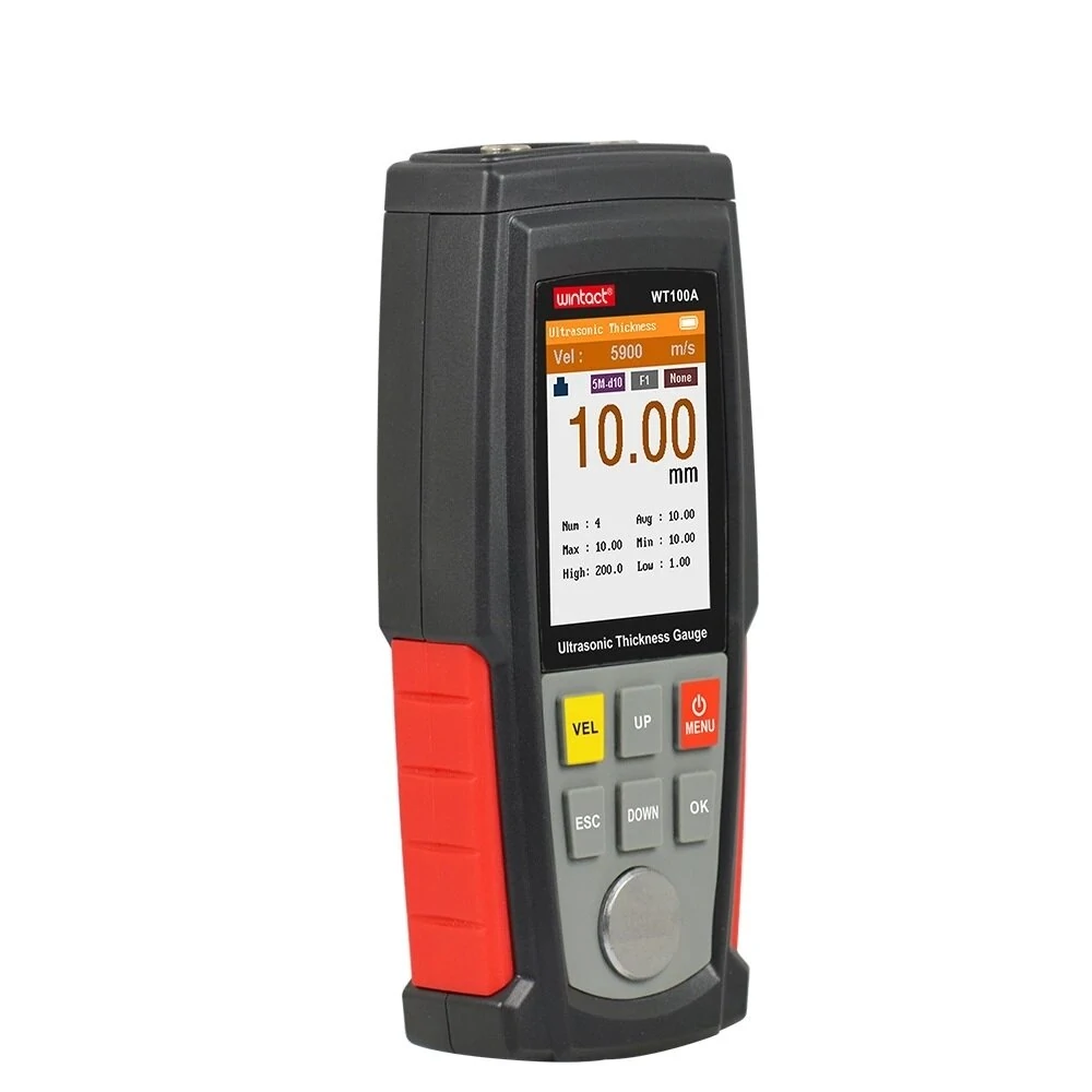 WINTACT WT100A Digital Ultrasonic Thickness Gauge | 1.00-225.0mm Range | 500 Data Storage - Image 3