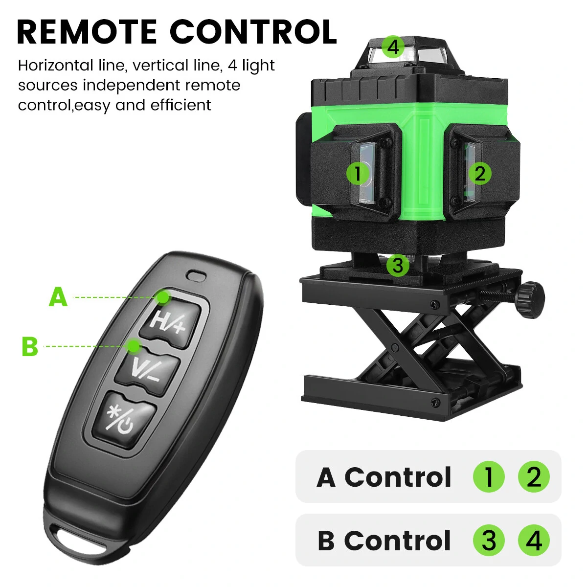 MUSTOOL 4D 16 Line Green Laser Level | Self-Leveling IP54 | 4000mAh Battery - Image 5