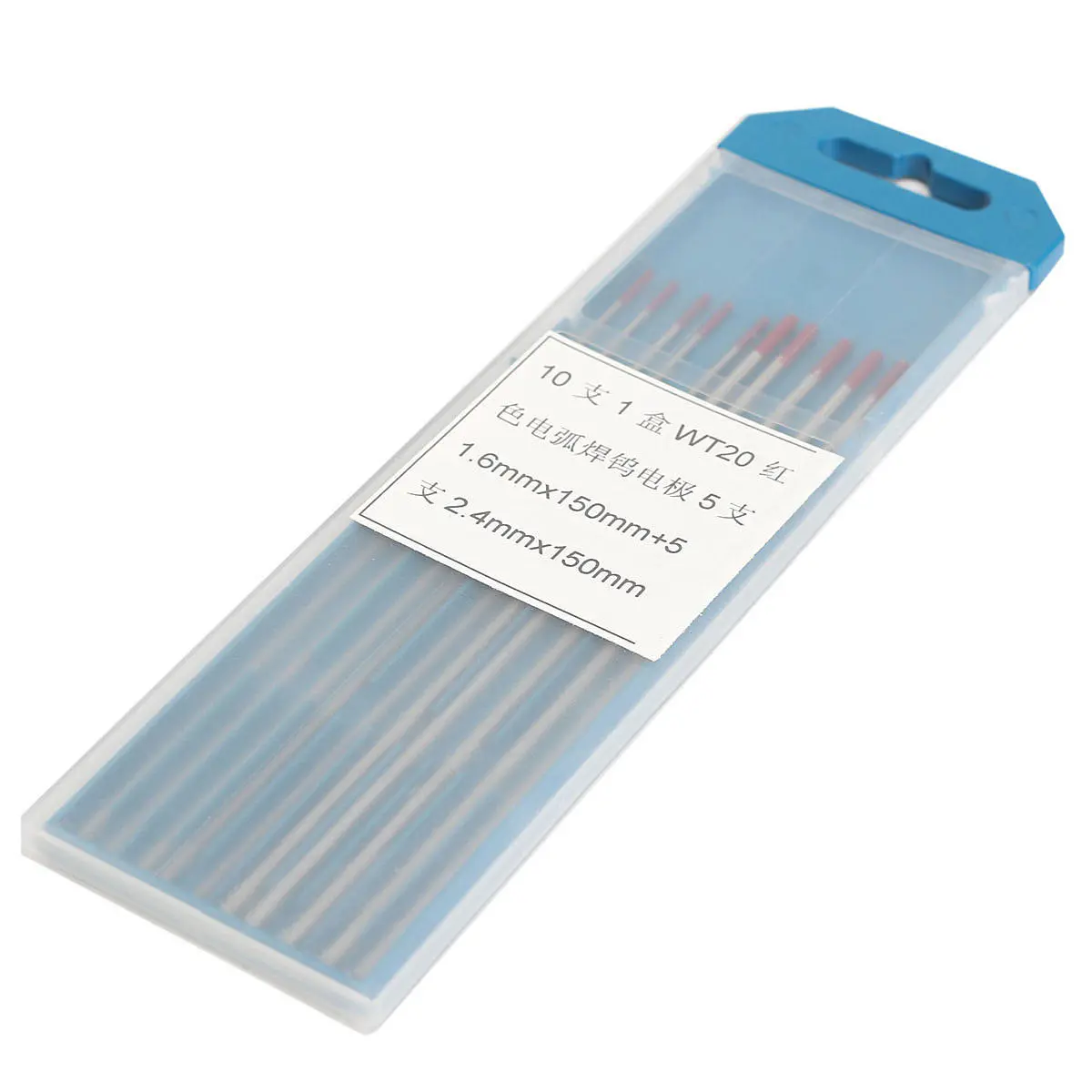 WT20 TIG Tungsten Electrode - 10Pcs 2% Thoriated Assorted | Welding Rods - Image 2