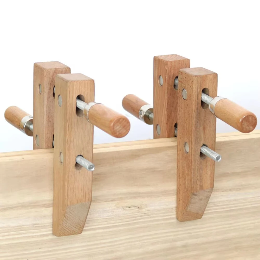 Wood Hand Screw Clamp - 8/10 Inch Parallel Jaw - Adjustable Hardwood Tool - Image 2