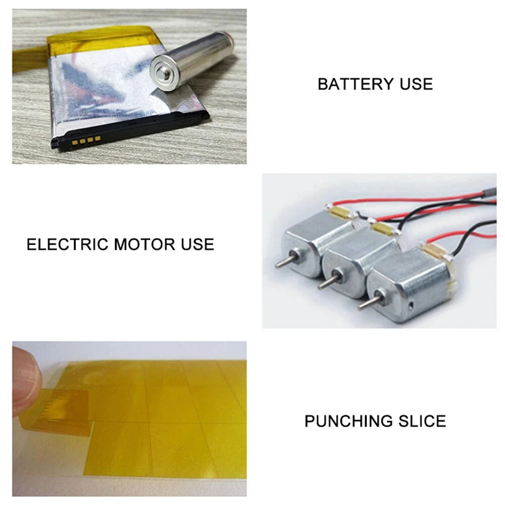 Polyimide Tape - Heat Resistant to 200°C | 33m x 5-50mm | Electrical Insulation - Image 2