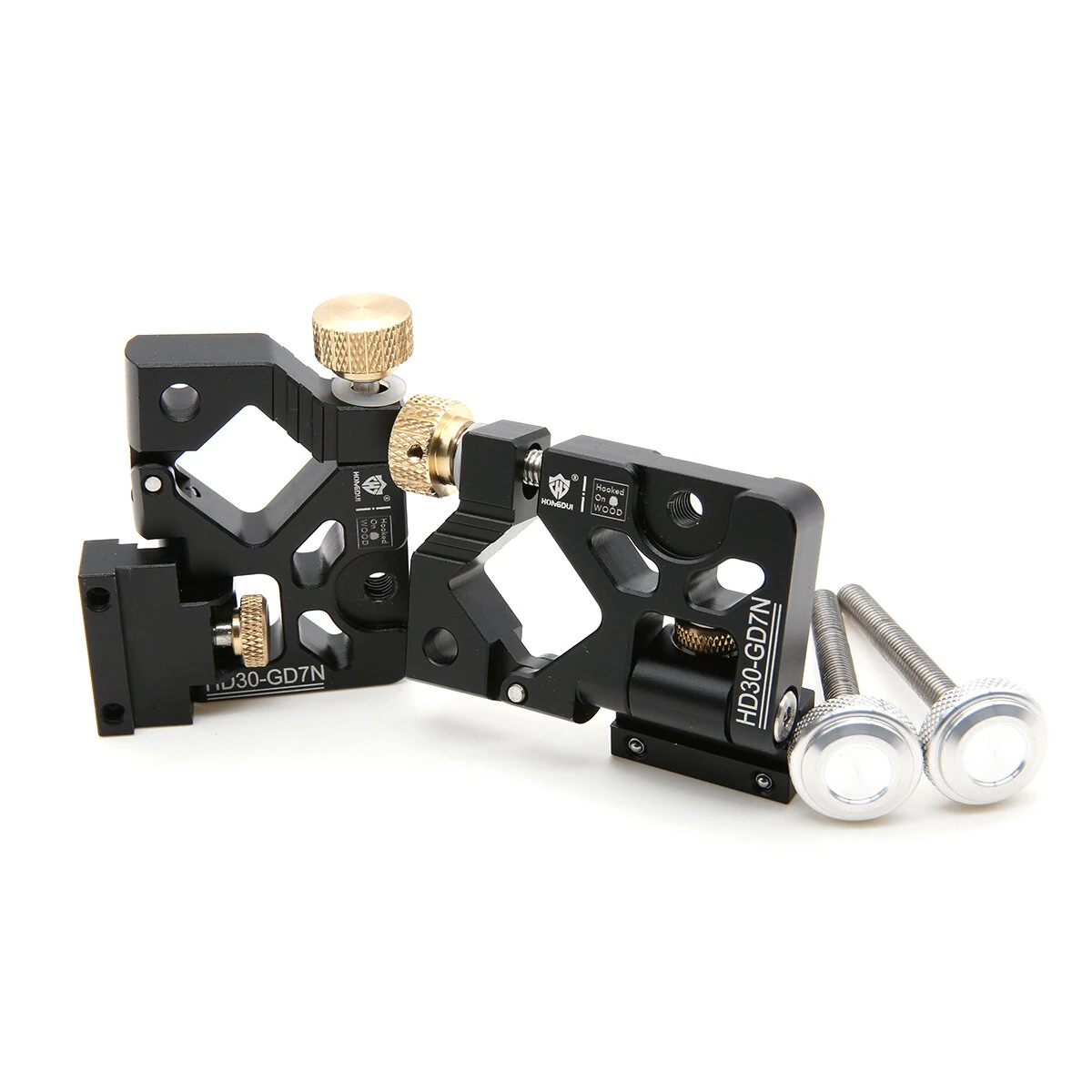 HONGDUI HD30-GD7N Folding Guide Rail Clamp | 2-Pack for MFT System & Router Table - Image 3