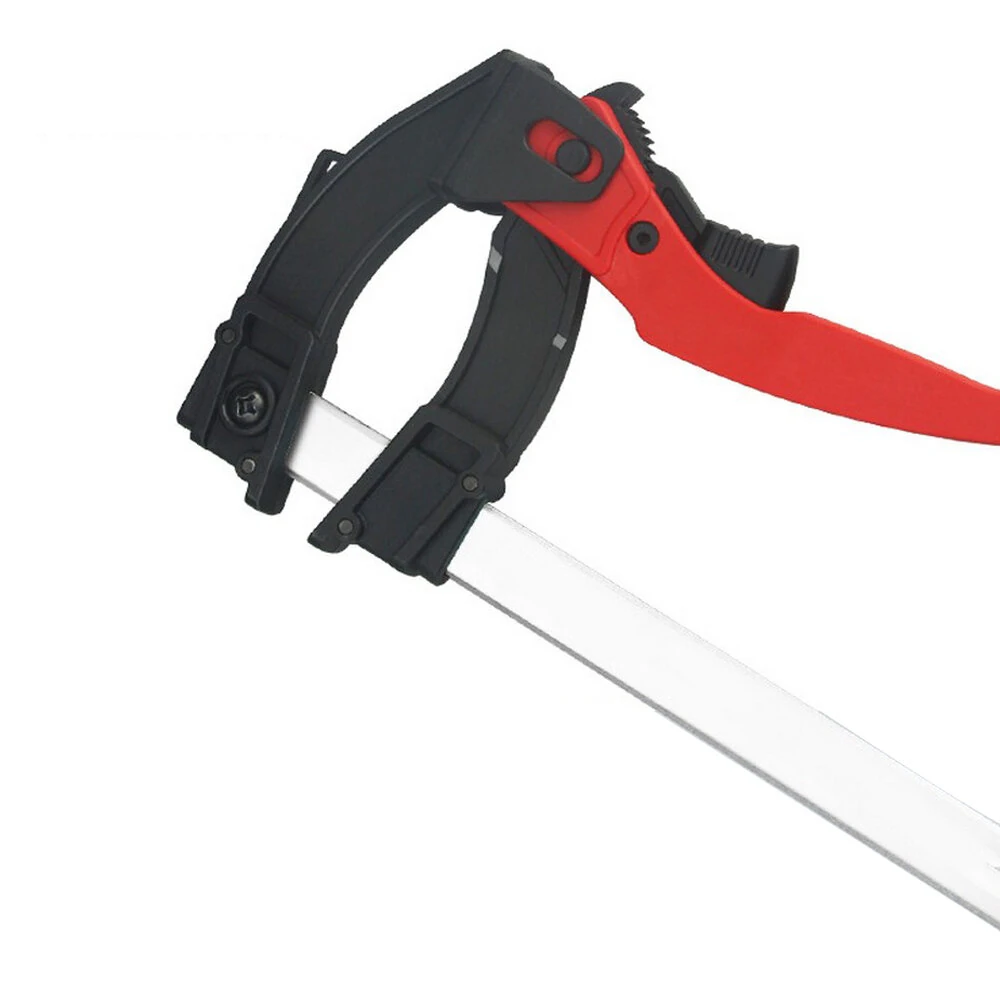 Quick-Grip Heavy Duty F Clamp | 60KG Force, 100-300mm Range | 120° Adjustable for Woodworking & Metalworking - Image 2