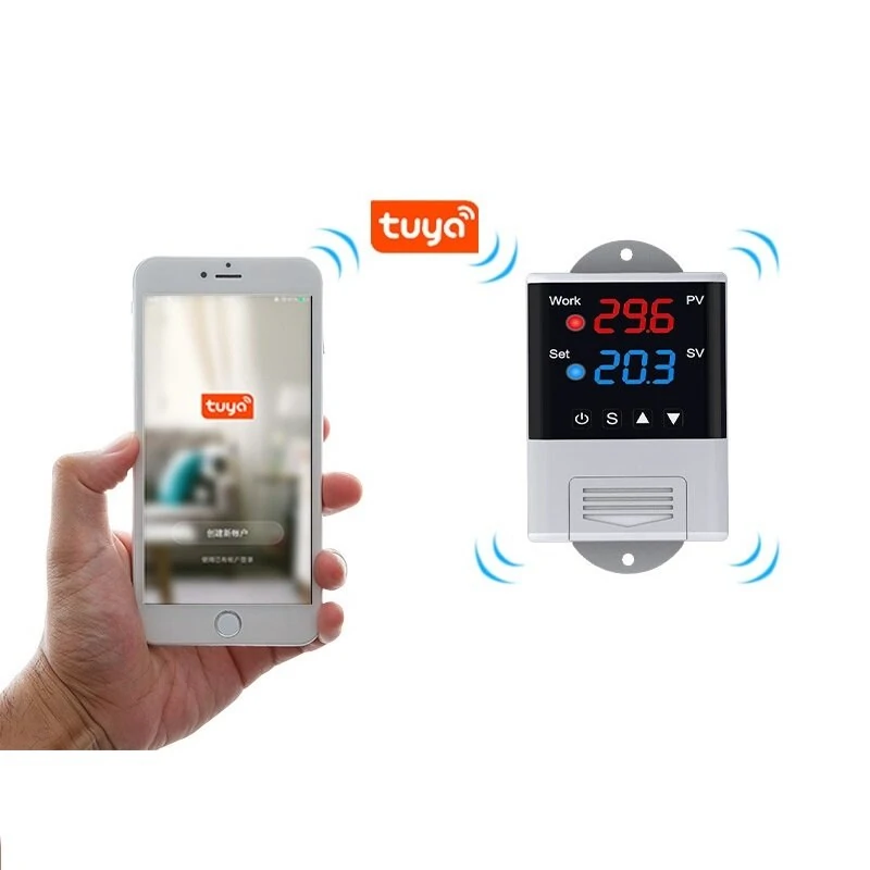 DTC-1201 WiFi Digital Thermostat | LCD Display for Heating & Cooling - AC 110-230V - Image 3