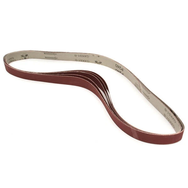 5pcs 106x2.5cm 240 Grit Alumina Sanding Belts Self Sharpening Oxide Abrasive Strips - Image 3
