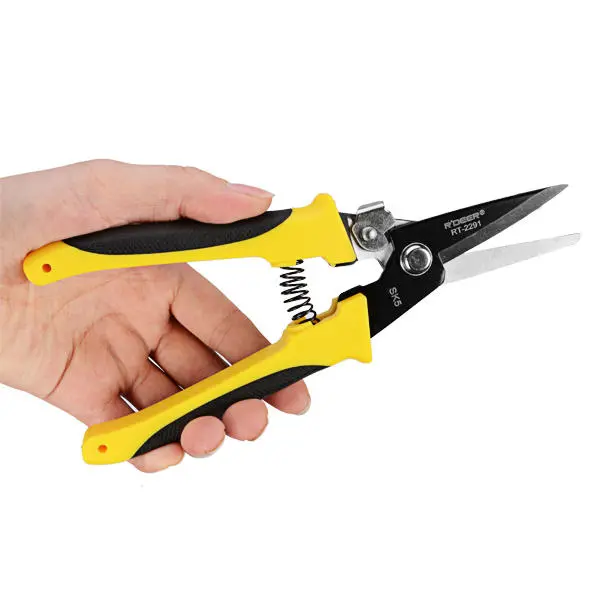 RDEER RT-2291 SK5 Carbon Steel Straight Scissors | Utility Cutting Tool - Image 4
