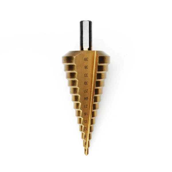 HSS Titanium Coated Step Drill | 4-39mm Round Shank | Pagoda & Ladder Drill - Image 2