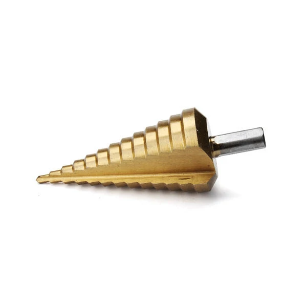 HSS Titanium Coated Step Drill | 4-39mm Round Shank | Pagoda & Ladder Drill - Image 4